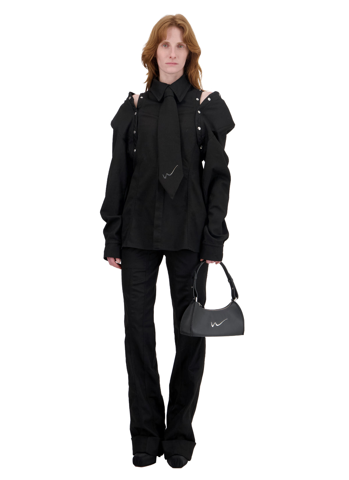 FITTED SHIRT WITH REMOVABLE SLEEVES
