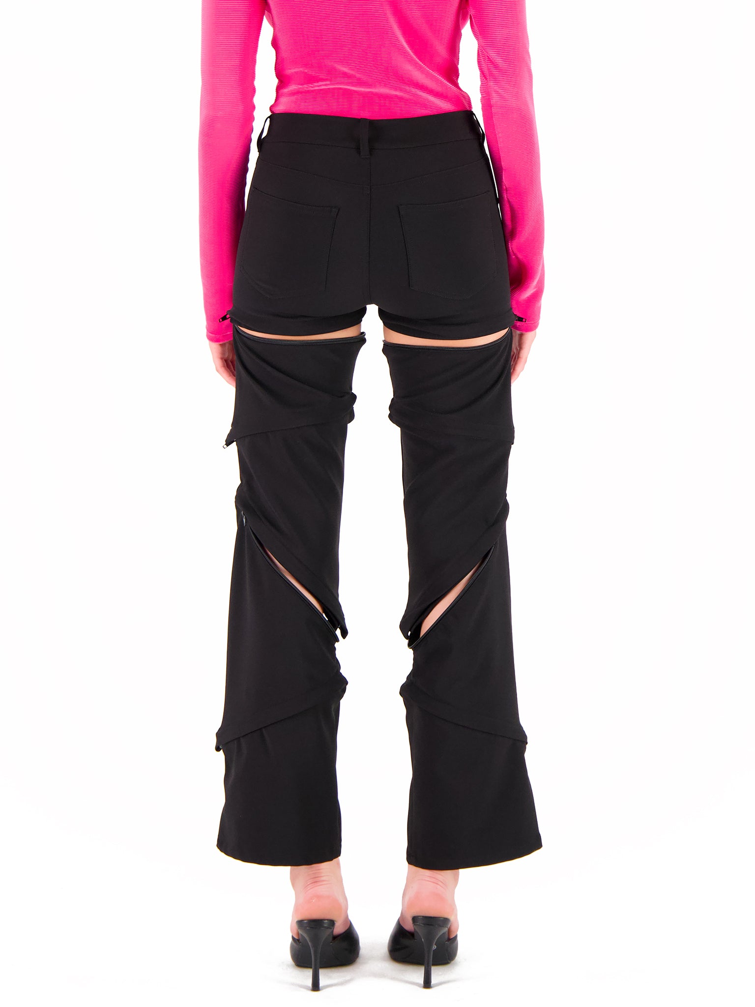 ASYMMETRICAL ADJUSTABLE TROUSERS