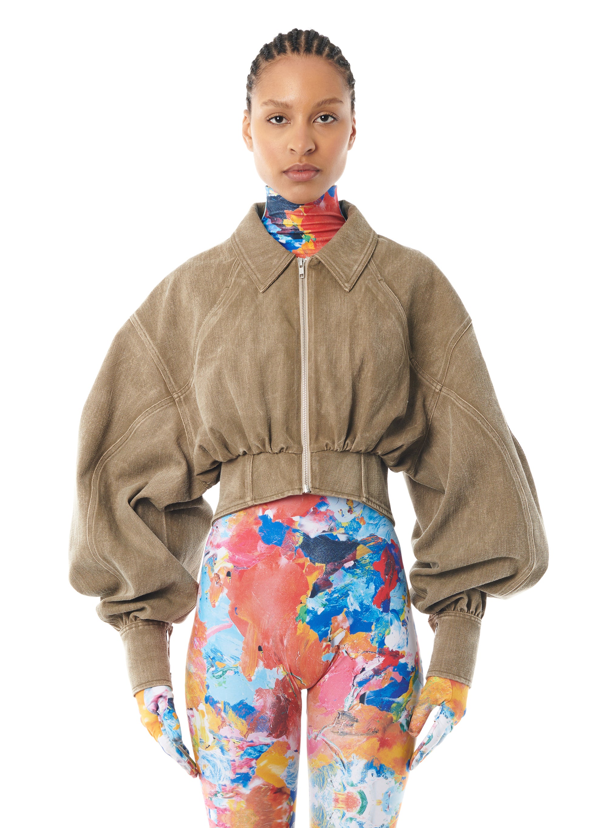 JEAN BOMBER JACKET