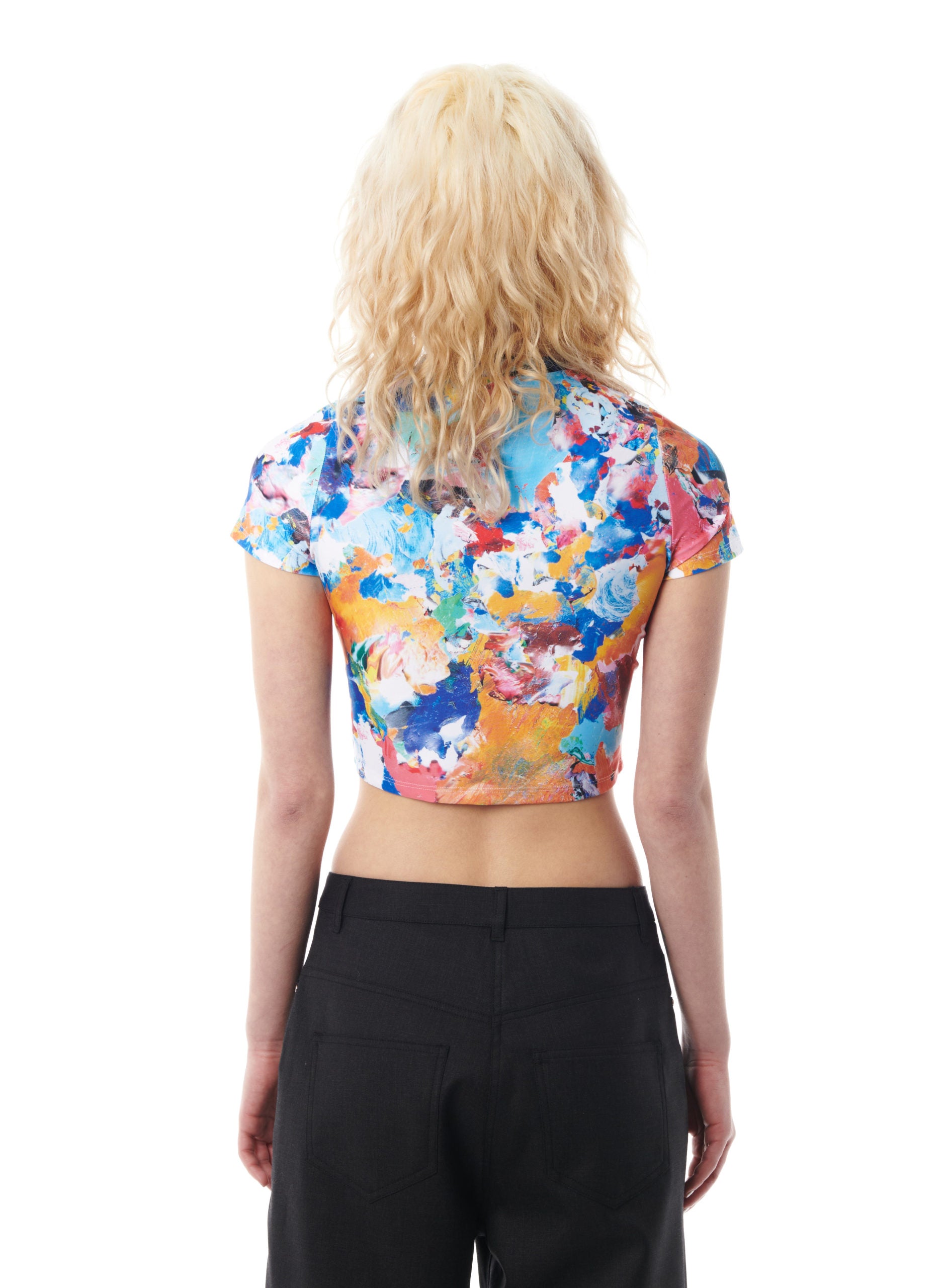 CROP PRINTED TOP