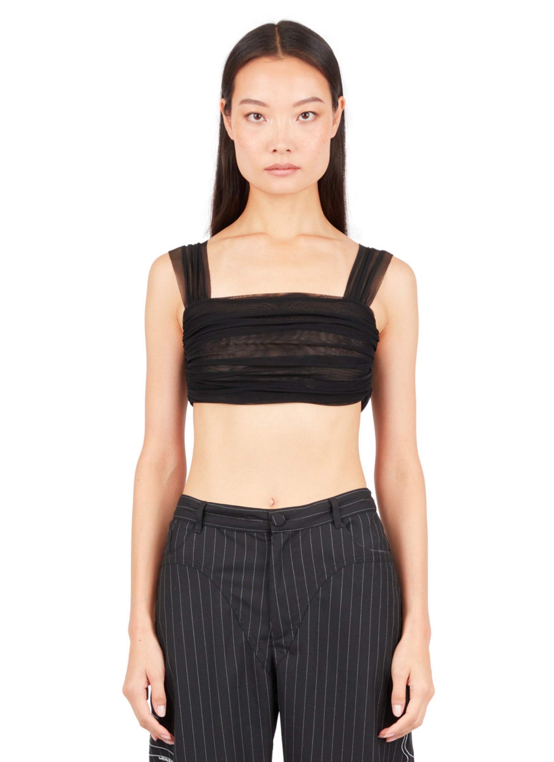 TULLE DRAPED BRA
