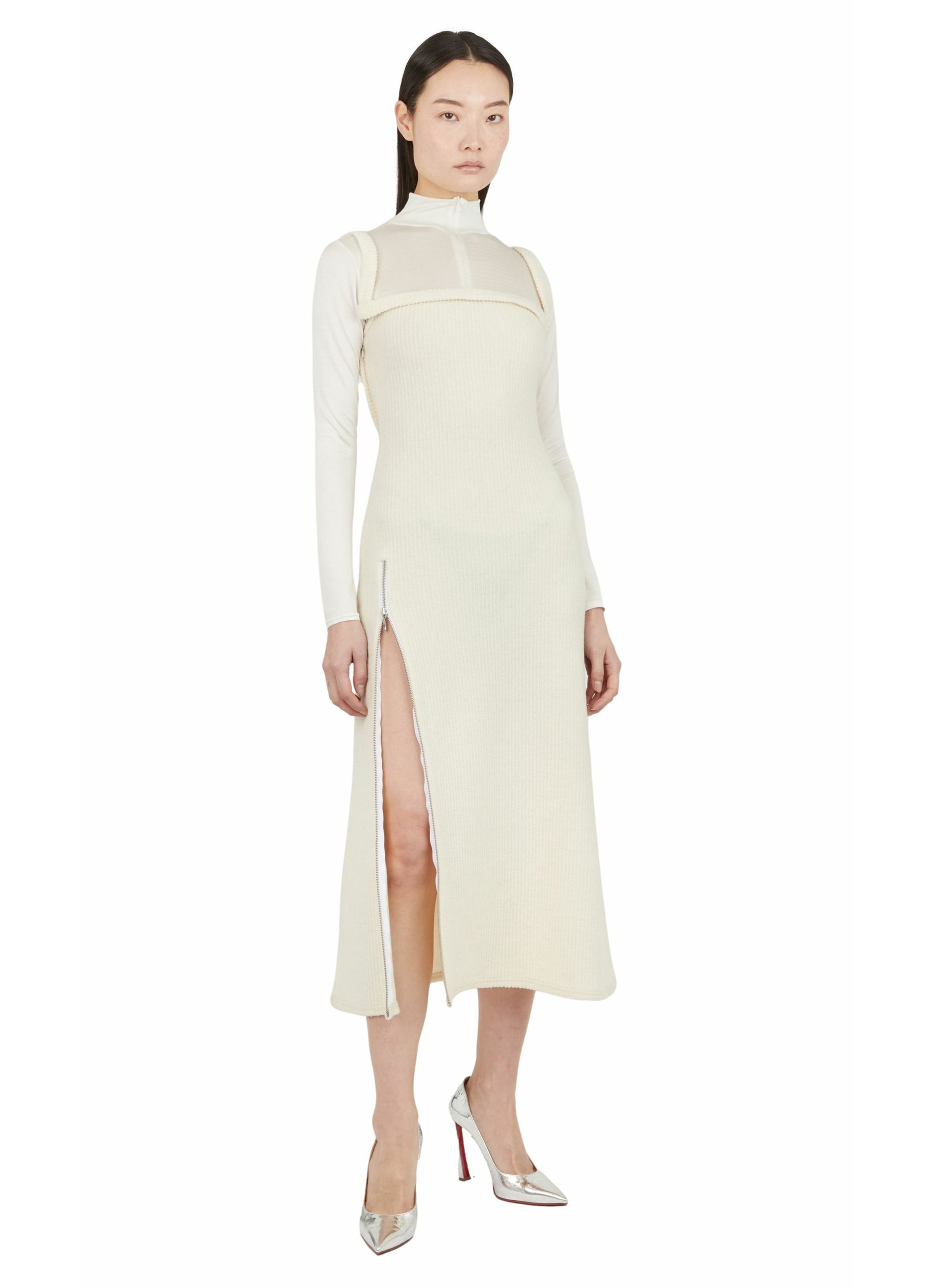 HIGH-NECK LONG DRESS