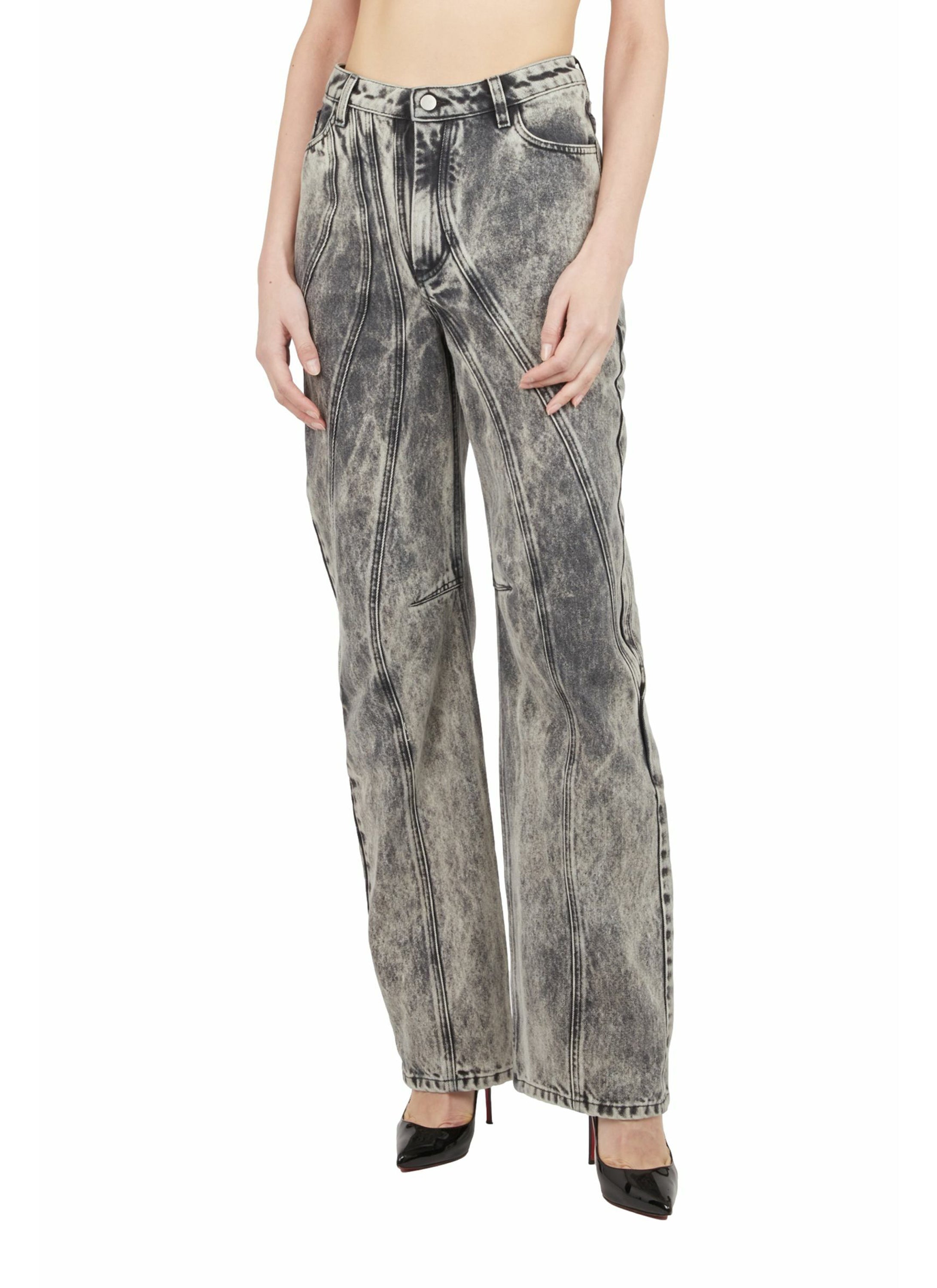 ASYMMETRICAL CUT-OUTS JEANS