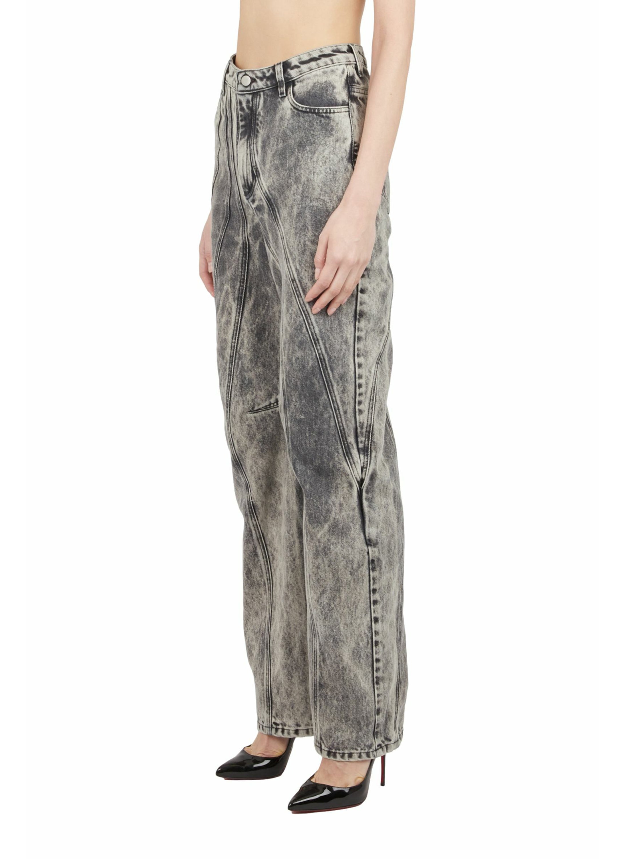 ASYMMETRICAL CUT-OUTS JEANS