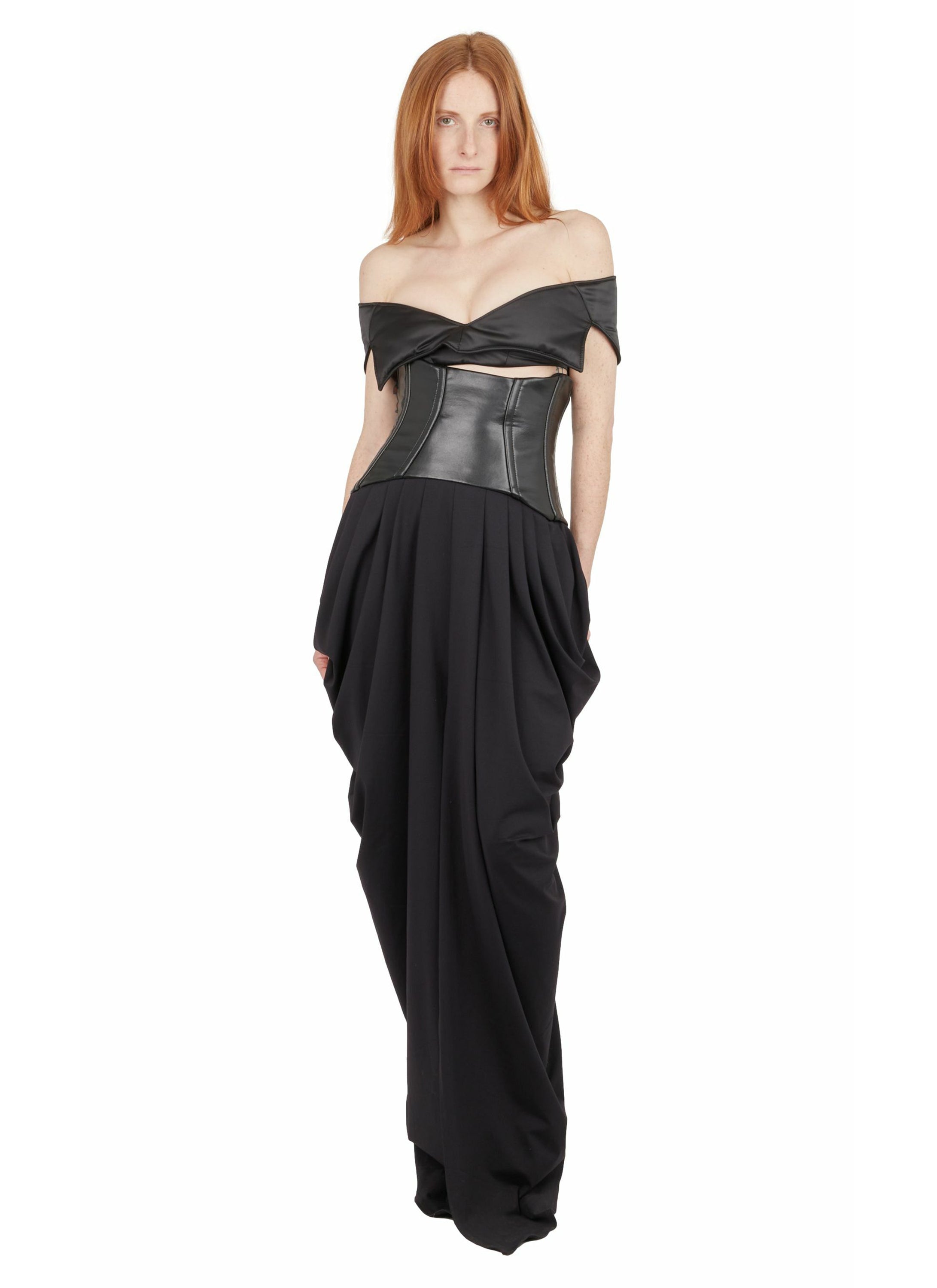 CORSET DRAPED SKIRT