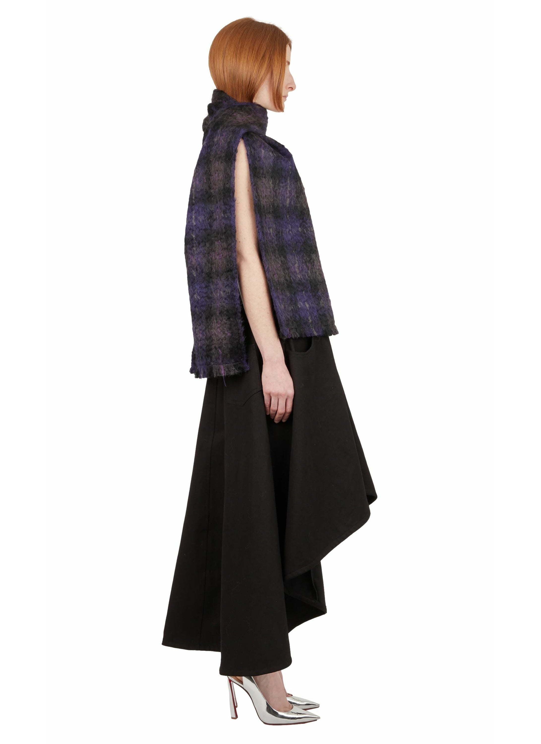 ASYMMETRICAL DENIM SKIRT – WEINSANTO