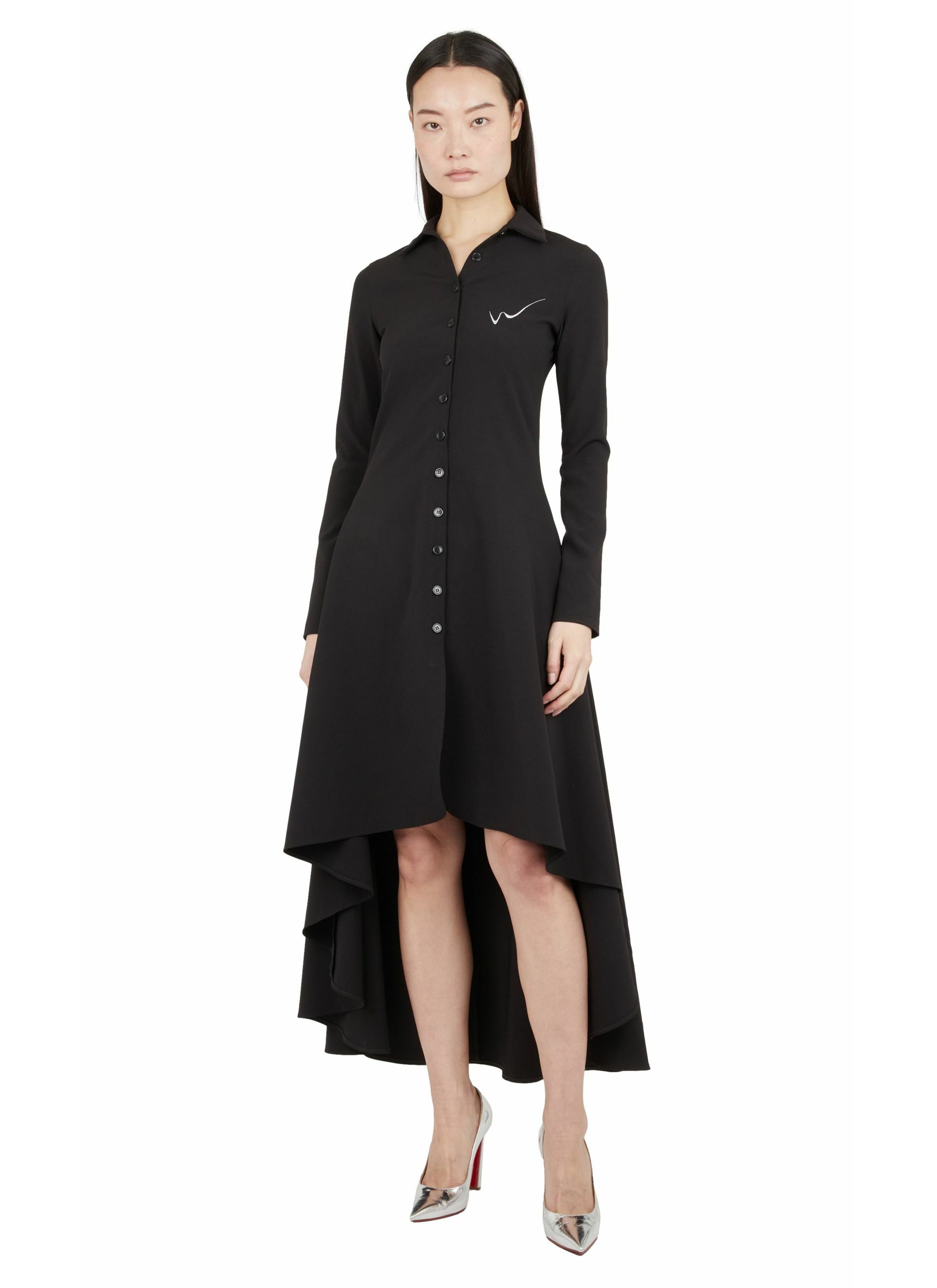 LONG FITTED SHIRT DRESS