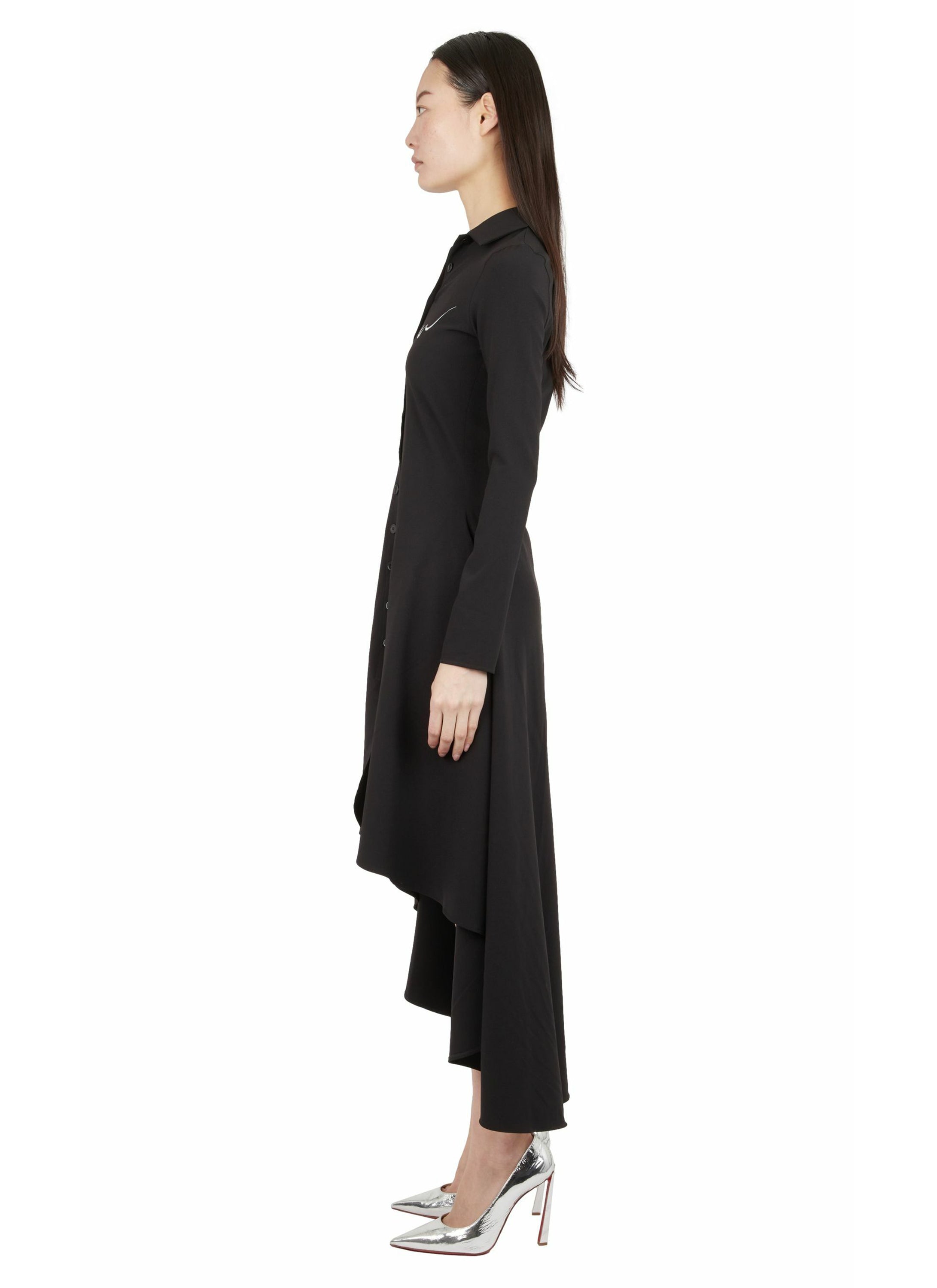 LONG FITTED SHIRT DRESS