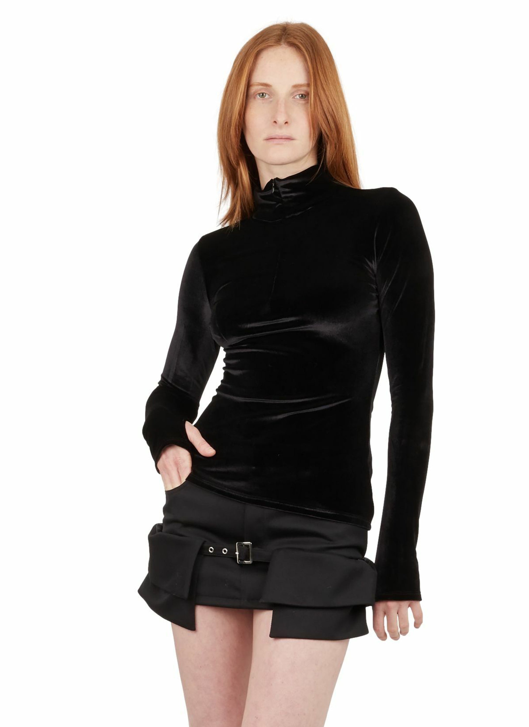 TURTLENECK STRETCH TOP