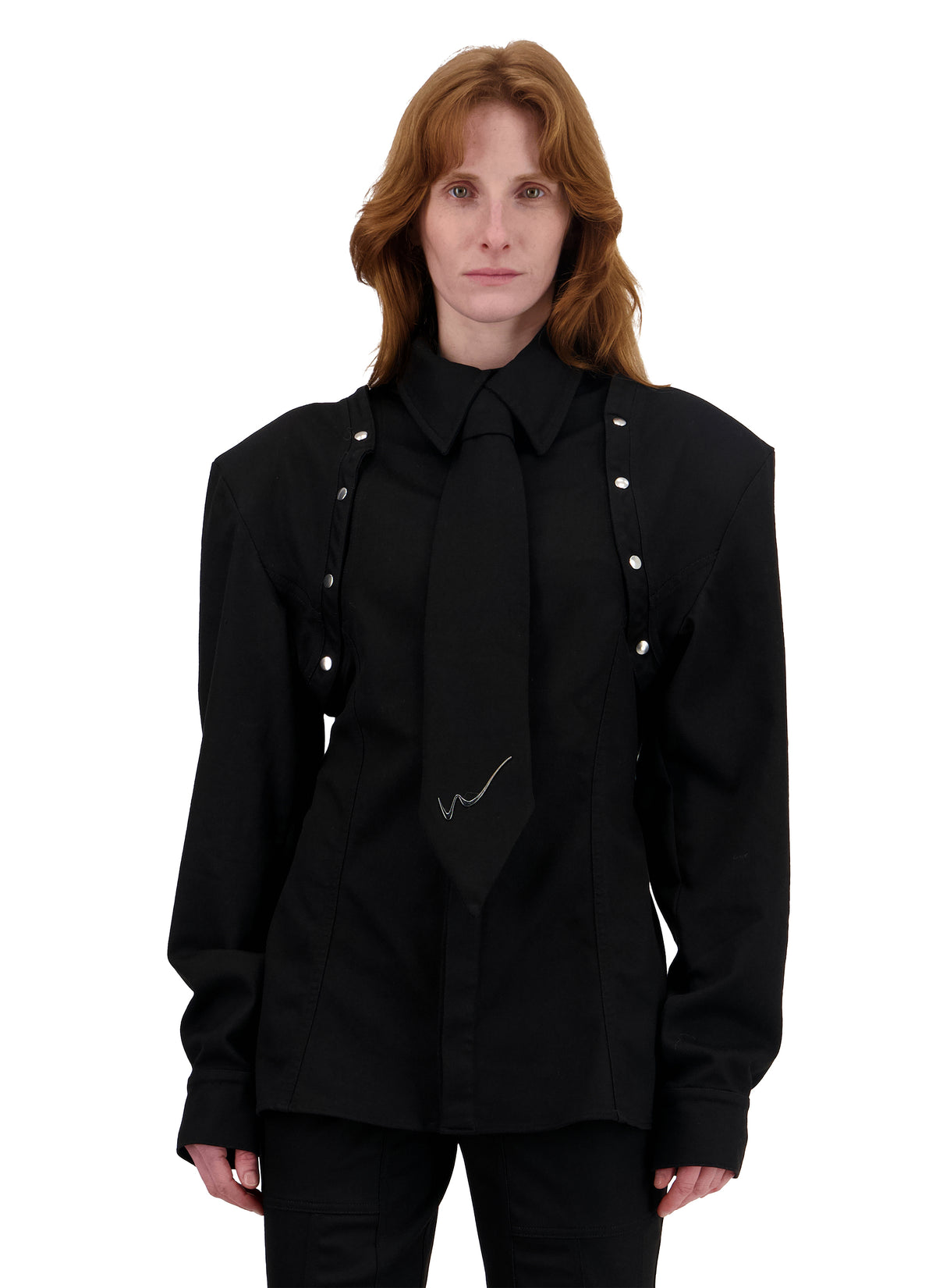 FITTED SHIRT WITH REMOVABLE SLEEVES