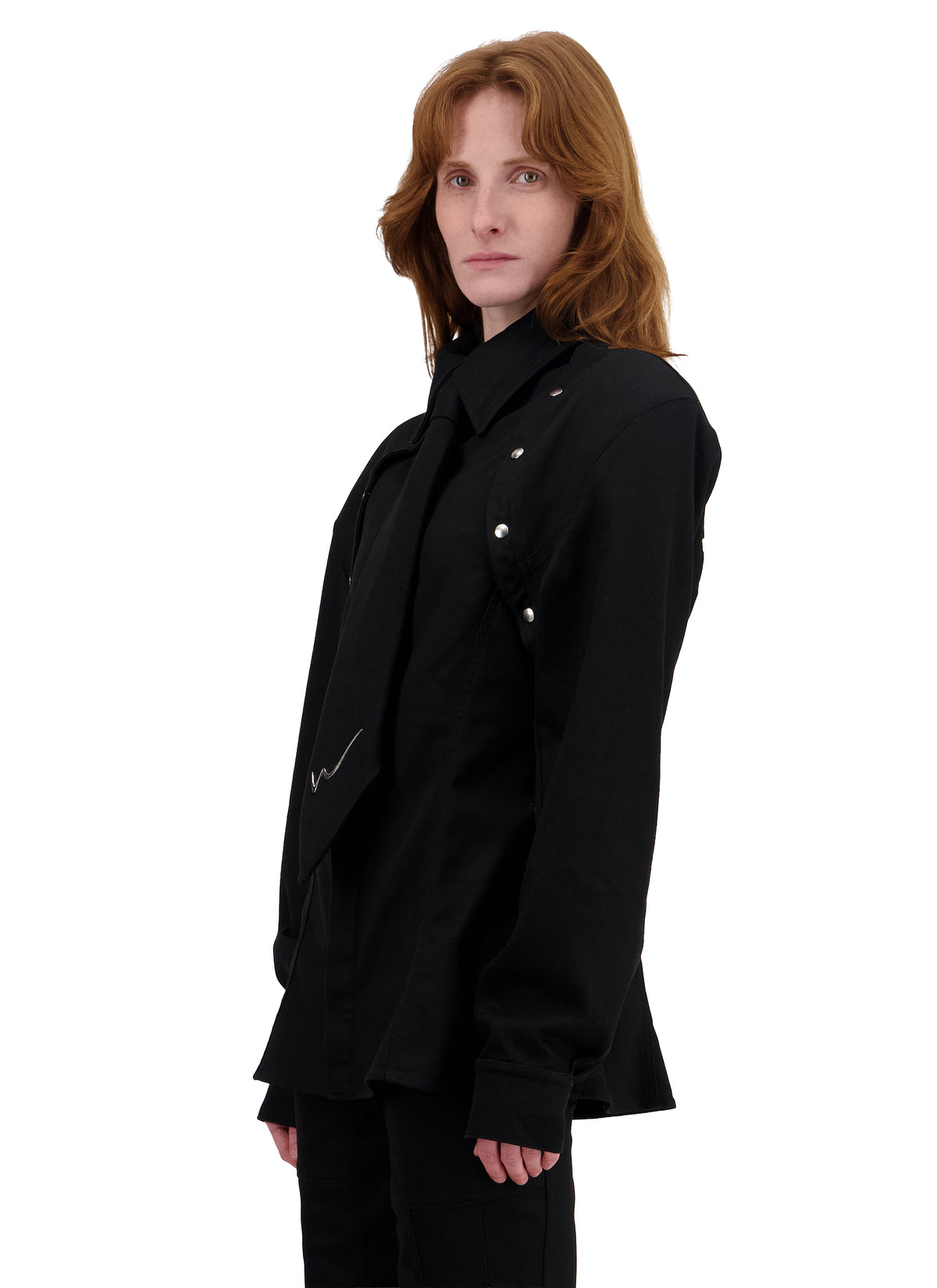 FITTED SHIRT WITH REMOVABLE SLEEVES