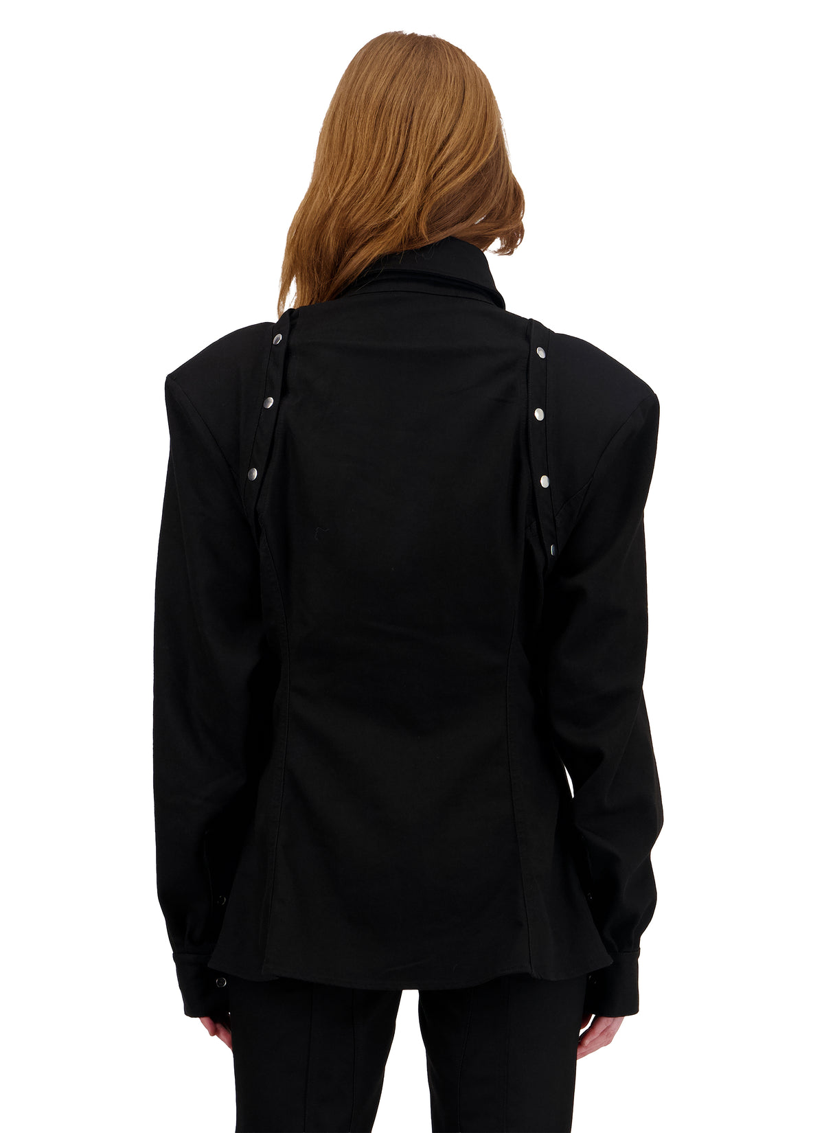 FITTED SHIRT WITH REMOVABLE SLEEVES