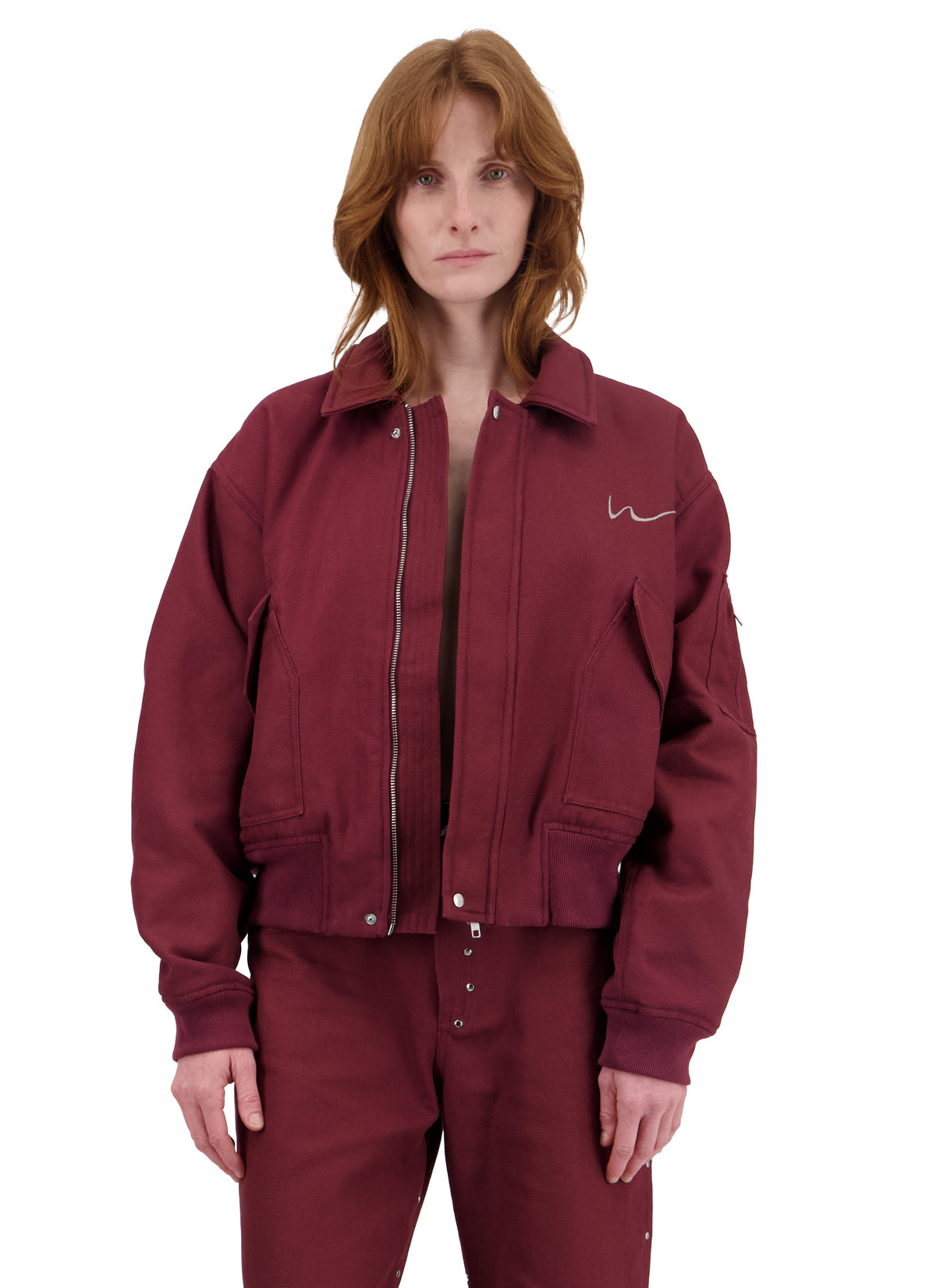 DENIM FLYING BOMBER JACKET