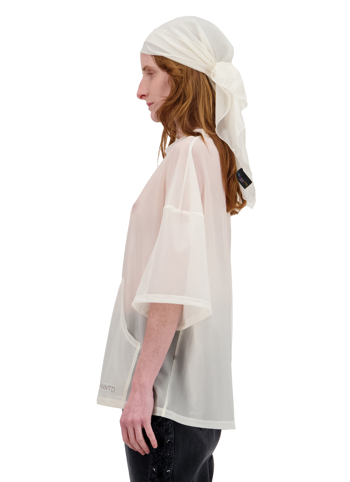 UNISEXE OVERSIZED TRANSPARENT TEE-SHIRT
