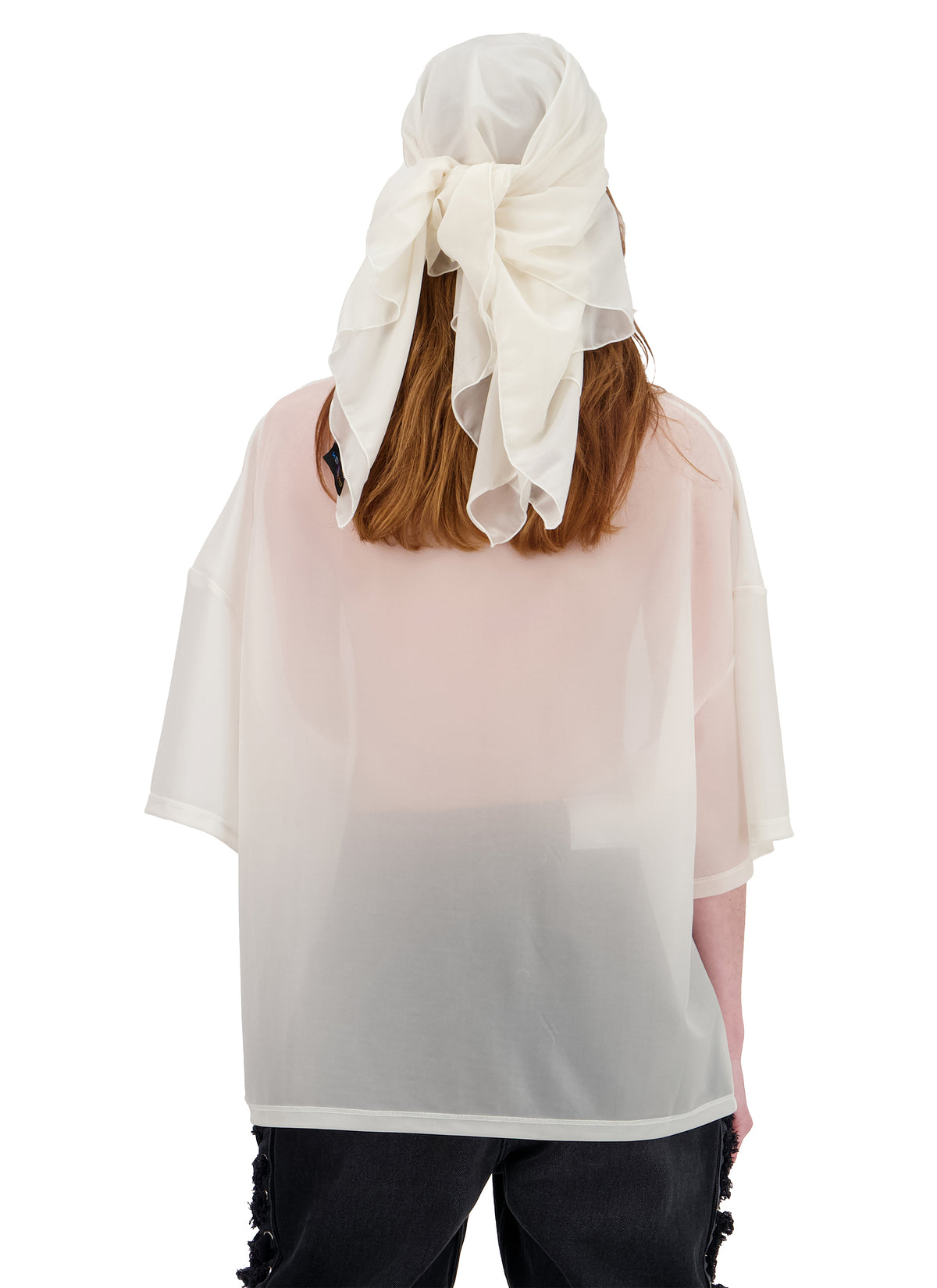 UNISEXE OVERSIZED TRANSPARENT TEE-SHIRT